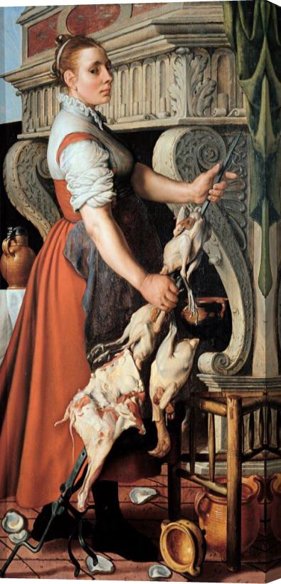 Pieter Aertsen The Cook Stretched Canvas Painting / Canvas Art
