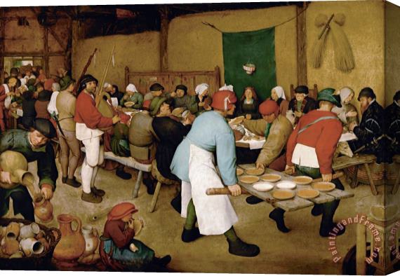 Pieter Bruegel the Elder Peasant Wedding Stretched Canvas Print / Canvas Art