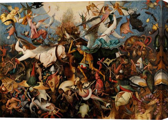 Pieter Bruegel the Elder The Fall of The Rebel Angels Stretched Canvas Painting / Canvas Art