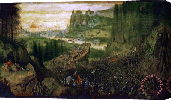 Pieter Bruegel the Elder The Suicide of Saul Stretched Canvas Painting / Canvas Art