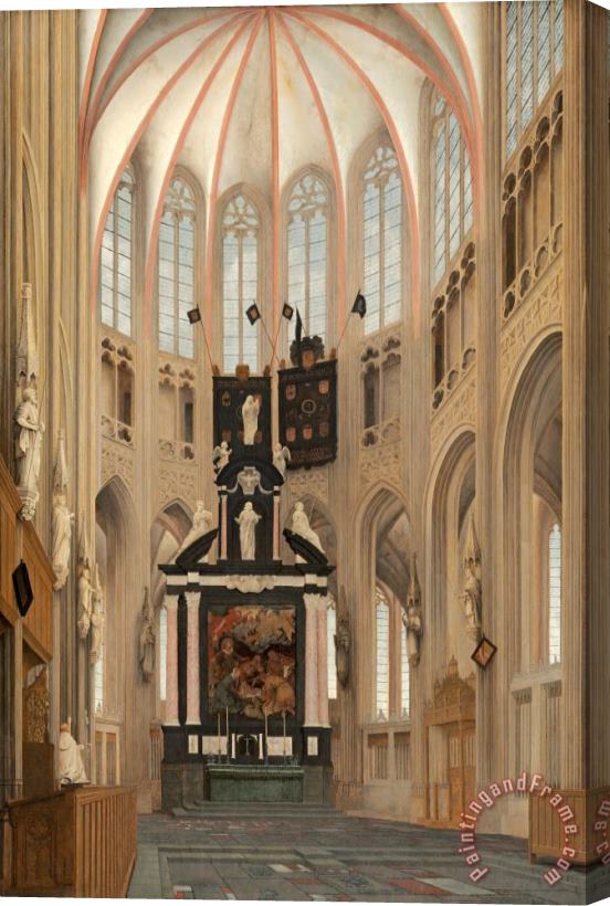 Pieter Jansz Saenredam Cathedral of Saint John at 's Hertogenbosch Stretched Canvas Print / Canvas Art