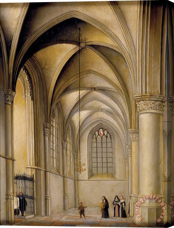 Pieter Jansz Saenredam Church Interior Stretched Canvas Print / Canvas Art