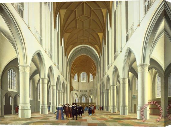 Pieter Jansz Saenredam Interior of Saint Bavo, Haarlem Stretched Canvas Painting / Canvas Art