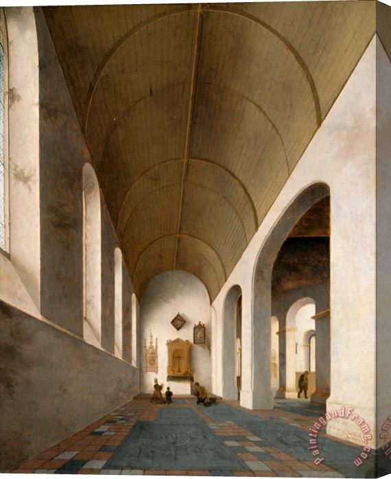 Pieter Jansz Saenredam St Antoniuskapel in The St Janskerk, Utrecht Stretched Canvas Painting / Canvas Art