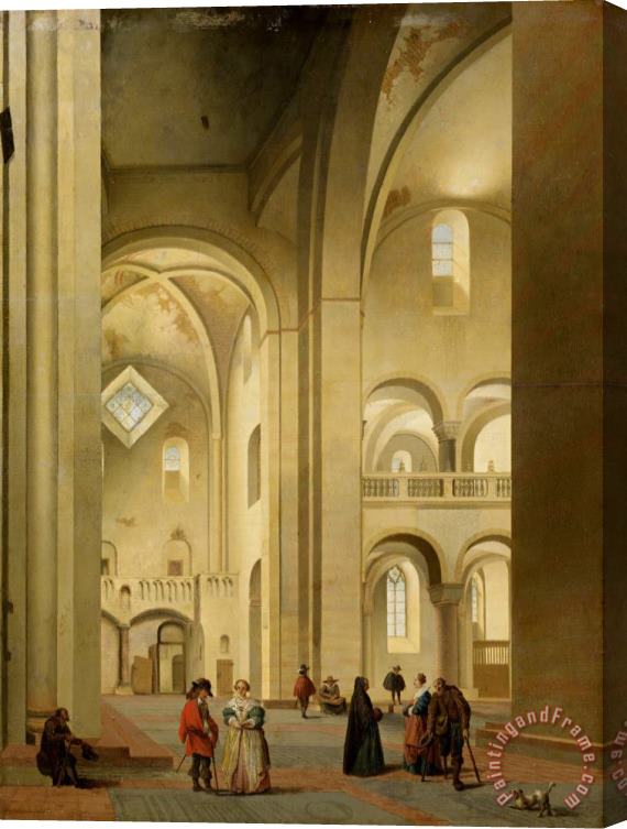 Pieter Jansz Saenredam The Transept of The Mariakerk in Utrecht, Seen From The Northeast Stretched Canvas Print / Canvas Art
