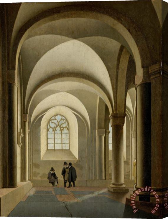 Pieter Jansz Saenredam The Westernmost Bays of The South Aisle of The Mariakerk in Utrecht Stretched Canvas Painting / Canvas Art