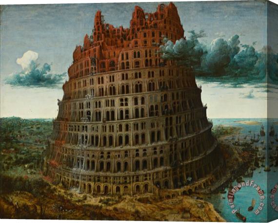 Pieter the Elder Bruegel The Little Tower of Babel Stretched Canvas Painting / Canvas Art