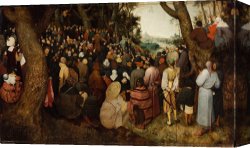 Sermon on The Mount Canvas Prints - The Sermon of Saint John The Baptist by Pieter the Elder Bruegel