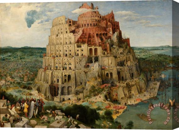 Pieter the Elder Bruegel The Tower of Babel Stretched Canvas Painting / Canvas Art