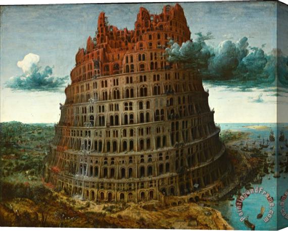 Pieter the Elder Bruegel The Tower of Babel Rotterdam Stretched Canvas Print / Canvas Art