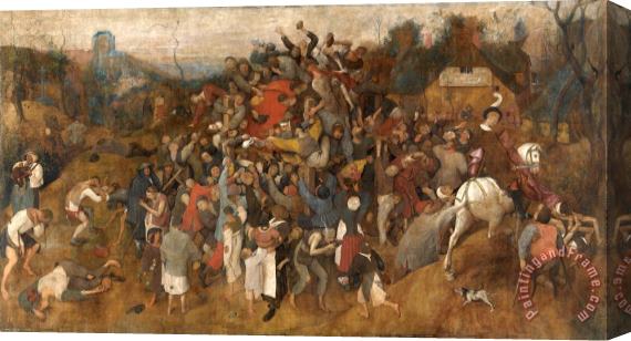 Pieter the Elder Bruegel The Wine Of Saint Martins Day Stretched Canvas Print / Canvas Art