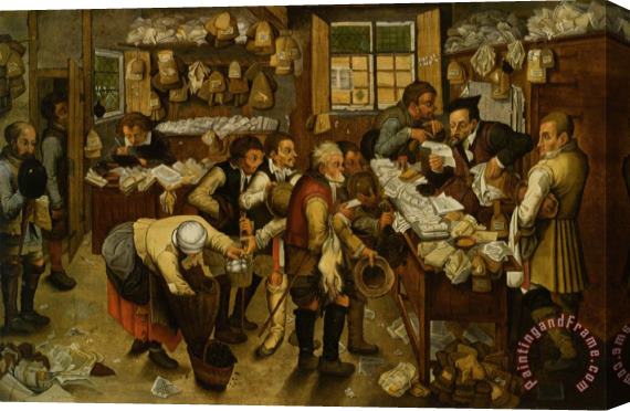 Pieter the Younger Brueghel The Payment of Tithes Stretched Canvas Painting / Canvas Art