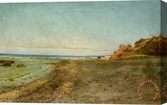 Pietro Barucci The Shore of Maccarese Near Fregene Rome Stretched Canvas Painting / Canvas Art