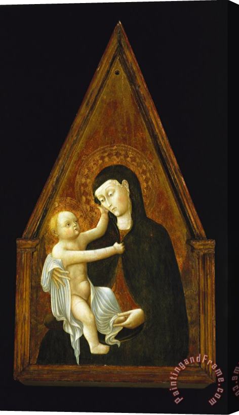 Pietro di Giovanni d'Ambrogio Madonna And Child Stretched Canvas Print / Canvas Art