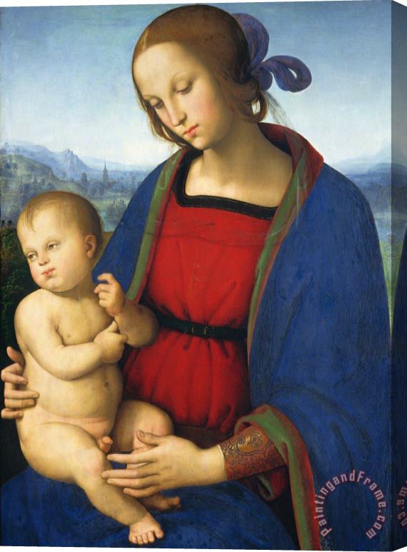 Pietro Perugino Madonna And Child Stretched Canvas Painting / Canvas Art