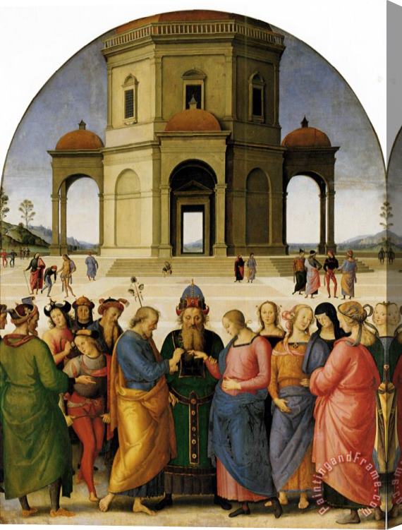 Pietro Perugino Marriage of The Virgin Stretched Canvas Print / Canvas Art