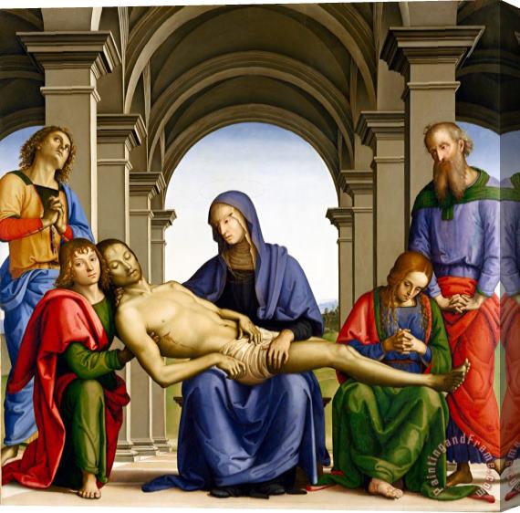 Pietro Perugino Pieta Stretched Canvas Painting / Canvas Art