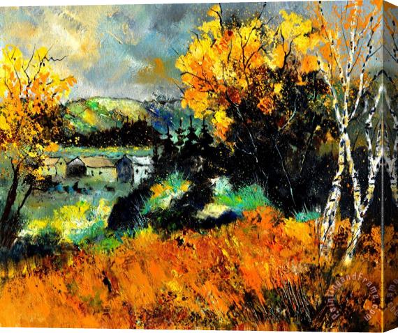 Pol Ledent Autumn in Ardennes 672101 Stretched Canvas Painting / Canvas Art