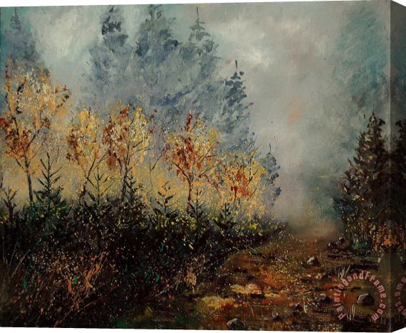 Pol Ledent Autumn landscape Stretched Canvas Print / Canvas Art