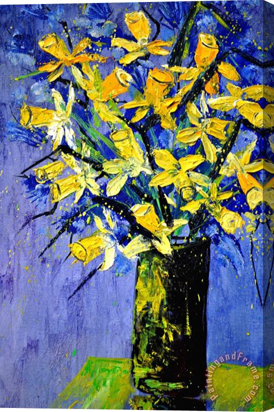 Pol Ledent Daffodils Stretched Canvas Painting / Canvas Art