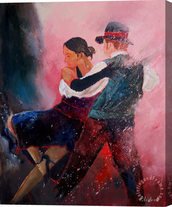 Pol Ledent Dancing tango Stretched Canvas Print / Canvas Art