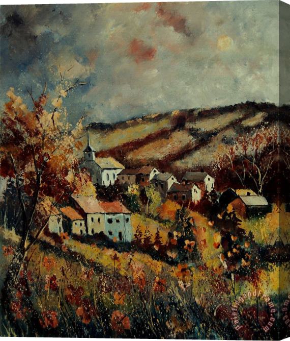 Pol Ledent Fall landscape 670110 Stretched Canvas Painting / Canvas Art