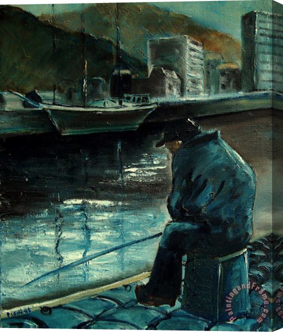 Pol Ledent Fisherman's Patience Stretched Canvas Print / Canvas Art