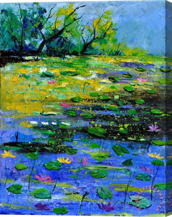 Pol Ledent Pond 452150 Stretched Canvas Painting / Canvas Art