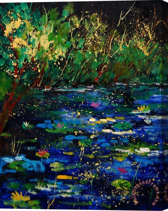Pol Ledent Pond 459030 Stretched Canvas Painting / Canvas Art