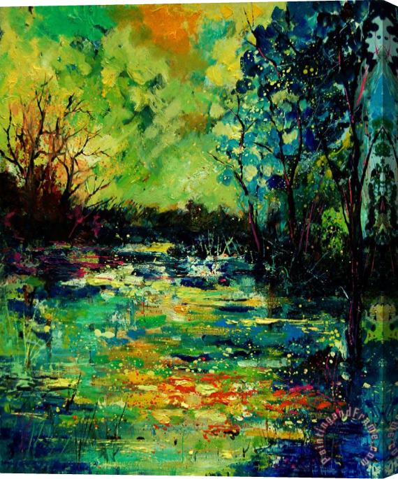 Pol Ledent Pond 560120 Stretched Canvas Painting / Canvas Art
