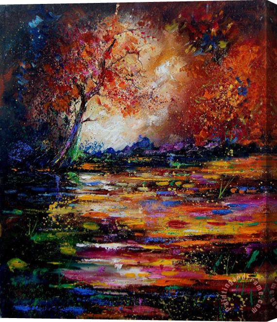 Pol Ledent Pond 671254 Stretched Canvas Painting / Canvas Art