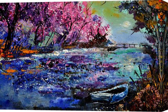 Pol Ledent Pond 691101 Stretched Canvas Print / Canvas Art