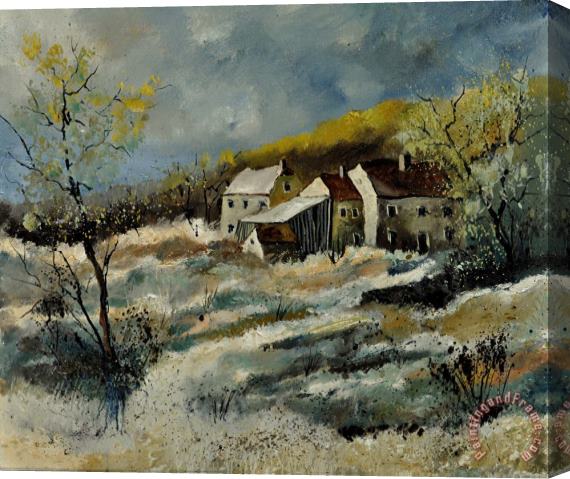 Pol Ledent Remote houses in the ardennes Stretched Canvas Painting / Canvas Art