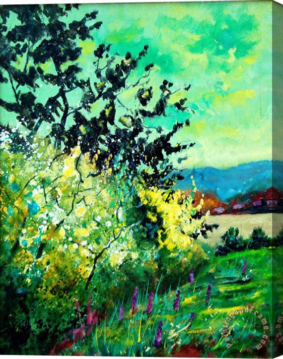 Pol Ledent spring in Ciergnon Stretched Canvas Painting / Canvas Art