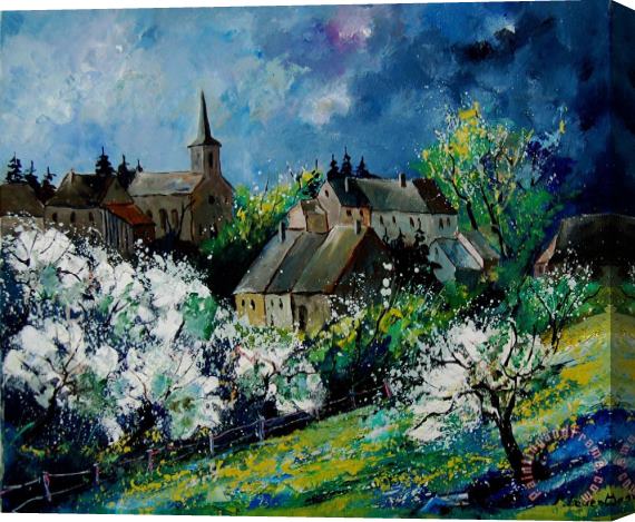 Pol Ledent Spring In Fays Famenne Stretched Canvas Print / Canvas Art