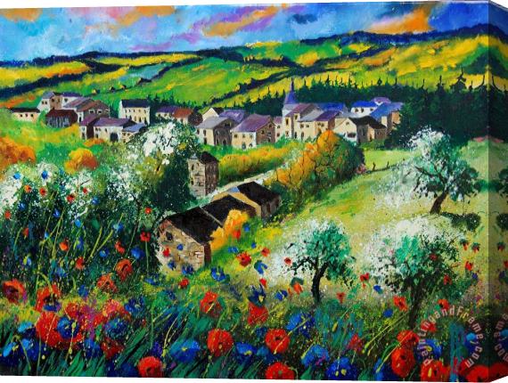 Pol Ledent Summer in Rochehaut Stretched Canvas Painting / Canvas Art