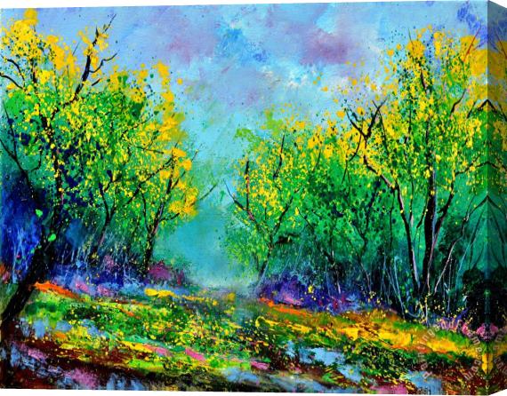 Pol Ledent Summer in the wood 452160 Stretched Canvas Print / Canvas Art