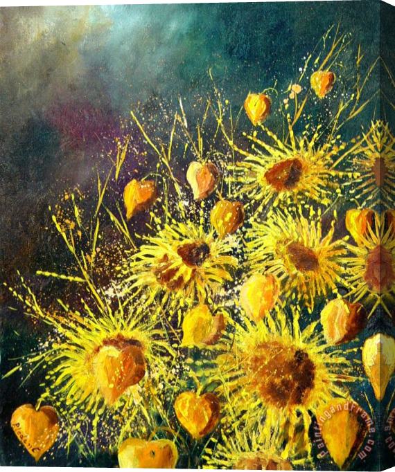 Pol Ledent Sunflowers Stretched Canvas Painting / Canvas Art