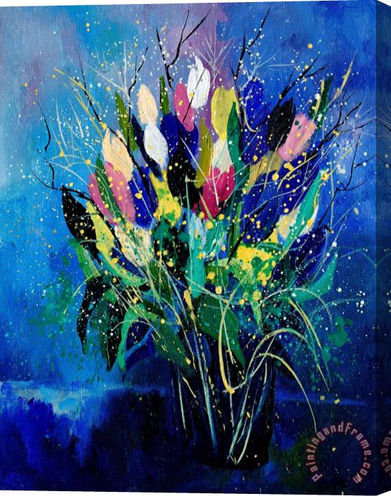 Pol Ledent Tulips 45 Stretched Canvas Painting / Canvas Art
