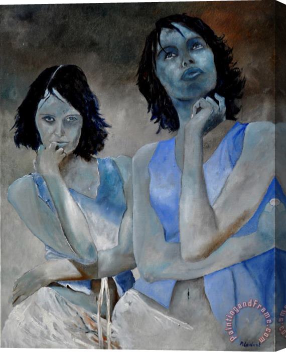 Pol Ledent Twins Stretched Canvas Painting / Canvas Art