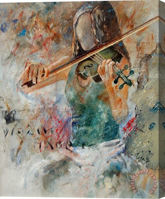 Pol Ledent Violinist 56 Stretched Canvas Painting / Canvas Art