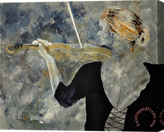 Pol Ledent Violinist 562120 Stretched Canvas Print / Canvas Art
