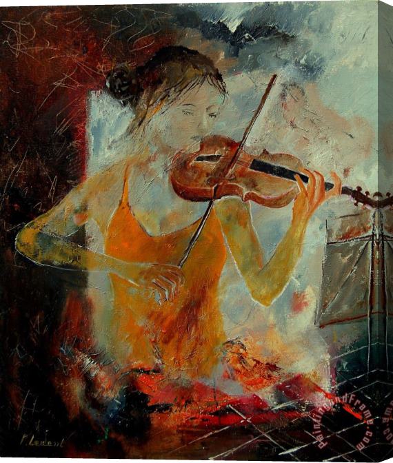 Pol Ledent Violinist 67 Stretched Canvas Painting / Canvas Art
