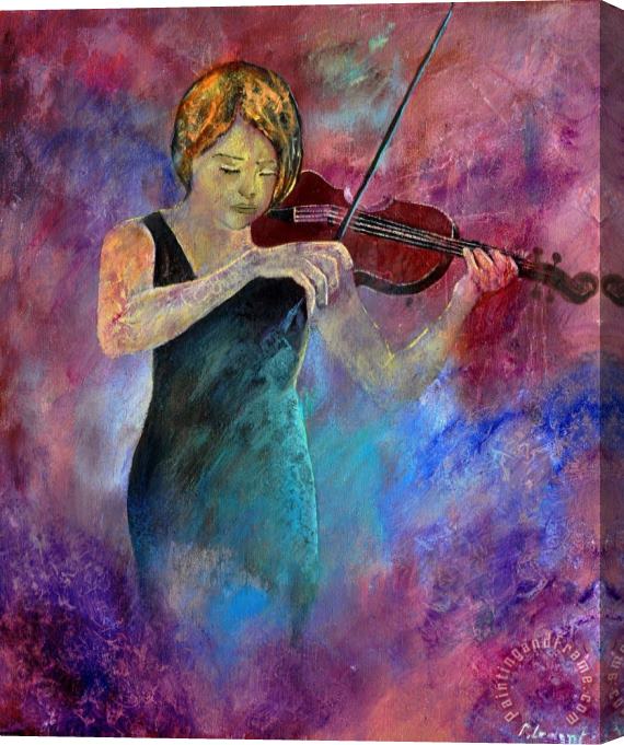 Pol Ledent Violinist Stretched Canvas Print / Canvas Art