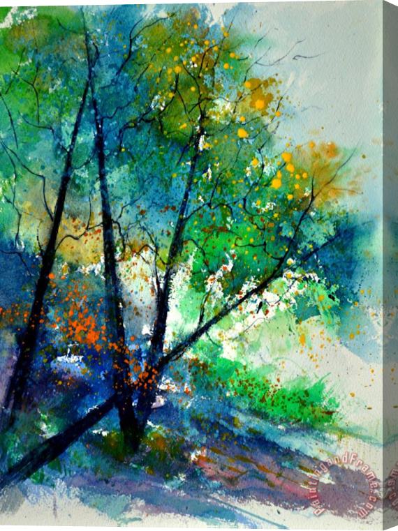 Pol Ledent Watercolor 119042 Stretched Canvas Print / Canvas Art
