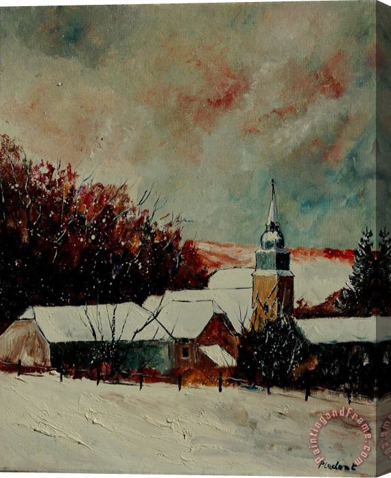 Pol Ledent Winter Landscape Stretched Canvas Painting / Canvas Art