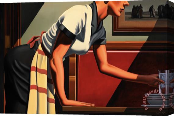 R. Kenton Nelson A Long Drink of Water Stretched Canvas Painting / Canvas Art