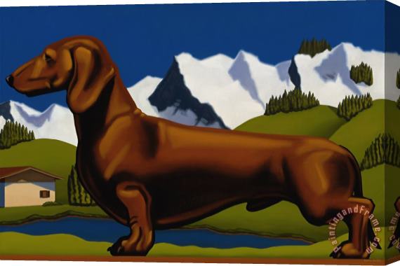 R. Kenton Nelson Canine, 2020 Stretched Canvas Print / Canvas Art