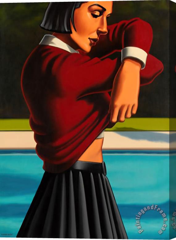 R. Kenton Nelson Cooling Off, 2007 Stretched Canvas Print / Canvas Art