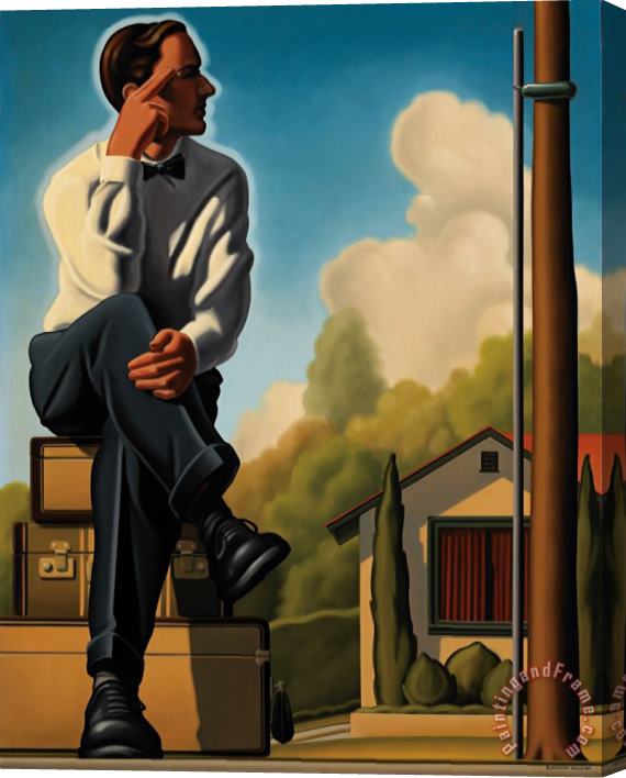 R. Kenton Nelson Curb Appeal Stretched Canvas Painting / Canvas Art